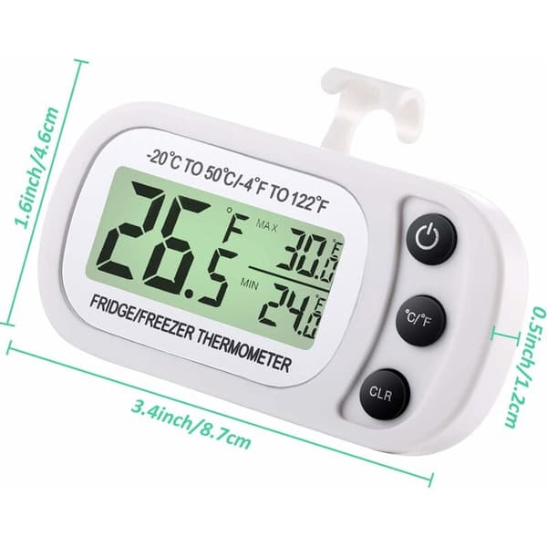 Køleskabs termometer Køleskabs termometer (0,1 hvid 3 stk),