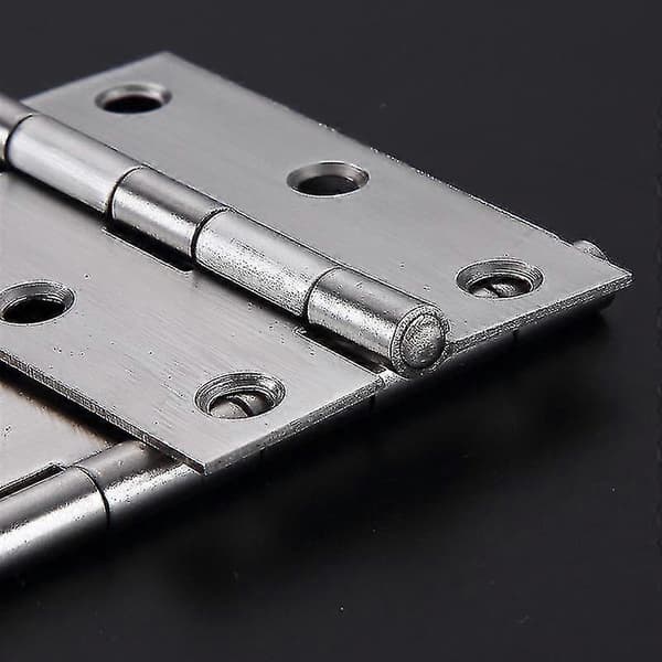10 stk. rustfrit stål hjemmemøbel hardware dørhængsel lang 75 mm x 50 mm