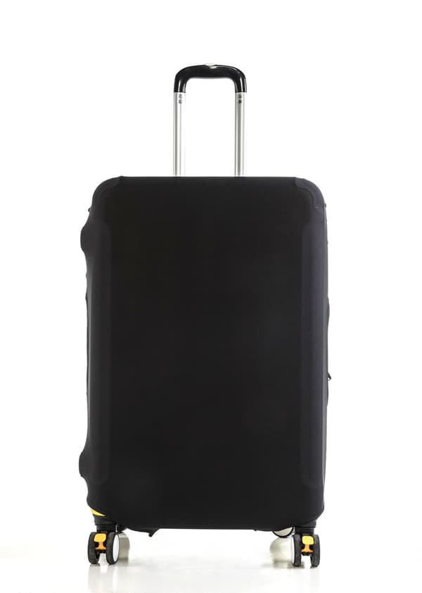 Solid Farvet Høj Elasticitet Bagage Cover (Sort - 28\"), Tyk