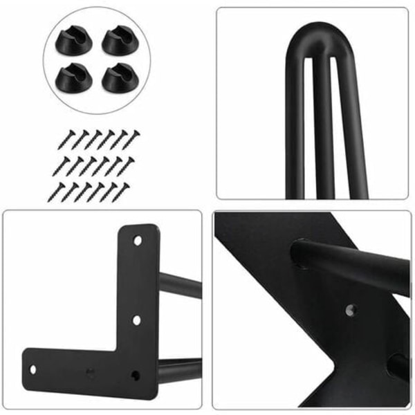 Hiusneulatablettijalat, 60 cm, 4 kappaleen sarja DIY-metallihuonekalujalat Vaatekaapin laatikot ja yöpöytä