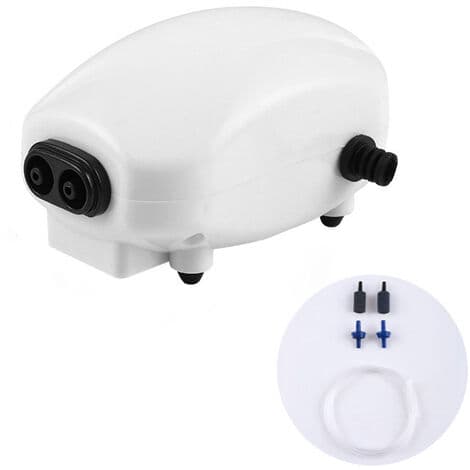 Vattenbehållare luftpump, syrepump, akvariumsyrepump, dubbel kontroll bar pump