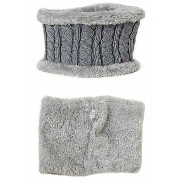 Barnhatt, halsduk, vantar, tredelad jumpsuit, baby vinter varm jumpsuit, svart - svart