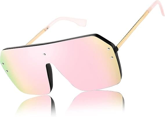 One Piece Classic Siamese Aurinkolasit - Pink Mirror - Söpö