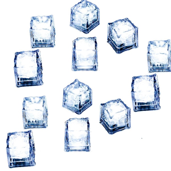 Multifargede LED-isbiter med skiftende lys | For store festforsyninger