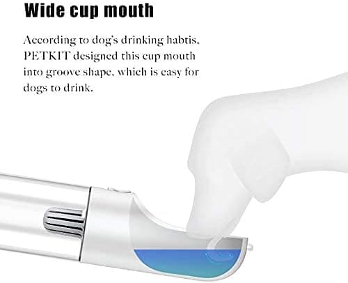 Vanndispenser, 400 ml (hvit) Reisesett for hunder