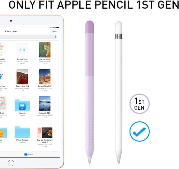 (Lavendel) Apple Pencil 1:a generationens fodral, gradientfärg