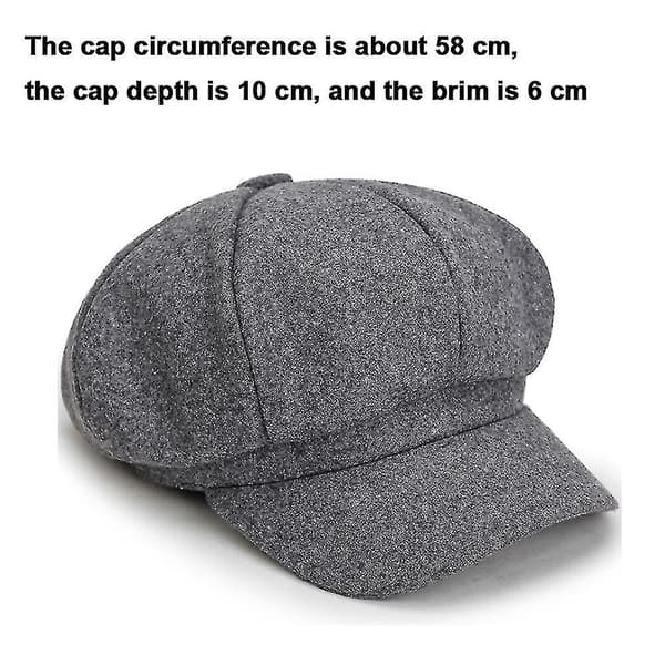 Hatte til Kvinder Beret Kasketter Efterår Vinter Damer Ottekantet Hat Casual-dwdz