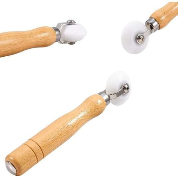 Painevalssit, 2 kpl verhoilun valssit litteä saumavalssit painevalssit käsikäyttöinen työkalu, kodin sisustukseen tapetti DIY To