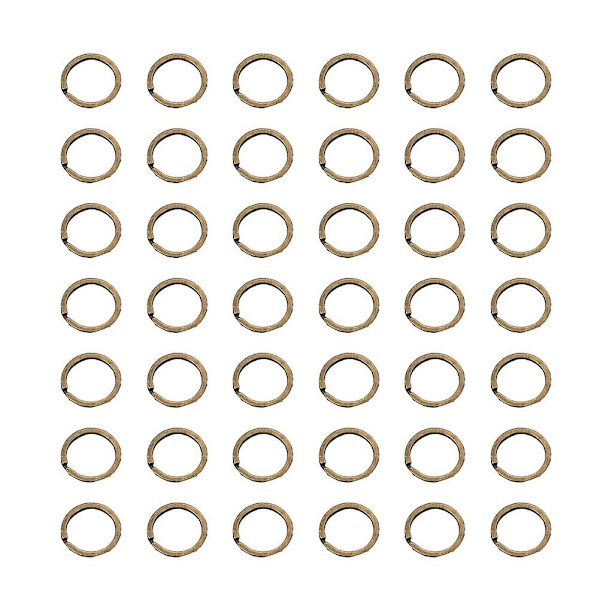 100 stk Runde Metal Messing Split Nøgleholdere DIY Nøgle Ringe Nøglering Nøgle Organiser Til Hjem Bil DIY Håndværk