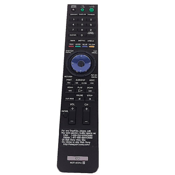Fjärrkontroll för Sony BD RMT-B101A BDP-S300 BDP-S301 BDP-S2000ES Blu-ray DVD-spelare
