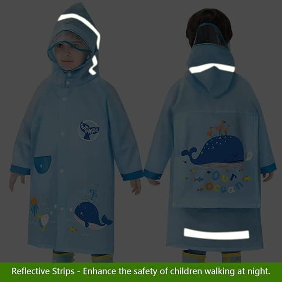 Regnjakker (S) 1-8 år for barn gutter jenter lett regn