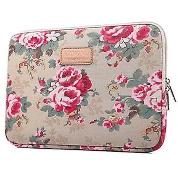 Laptop Bag Floral Pattern Protector 13 &#39;&#39; | Apricot | 345 X 240 X 20 Mm