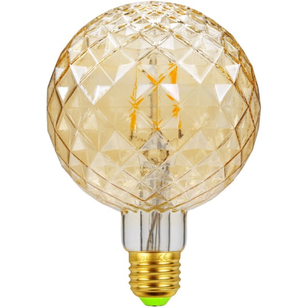 Gennemsigtig gylden retro LED lampe interiør dekoration specialformet lampe (G95 interiør guld ananas 220V)，til at leve