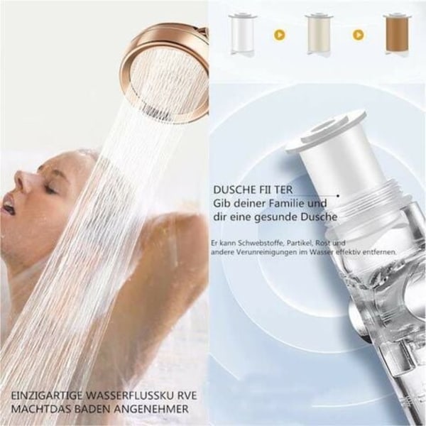 Håndbruser Bruseshower 3 Tilstande Håndbruser Justerbar Bruseshower Bruseshower
