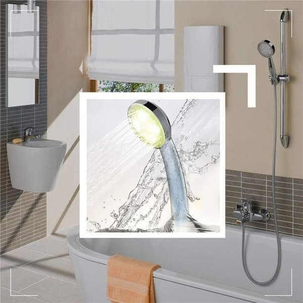 LED-suihkupää 7 värillä - Säädettävä veden virtaus