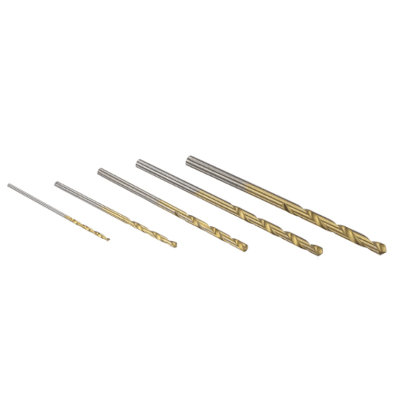 5 stk (3,1-3,5 mm) rustfrit stål twistbor