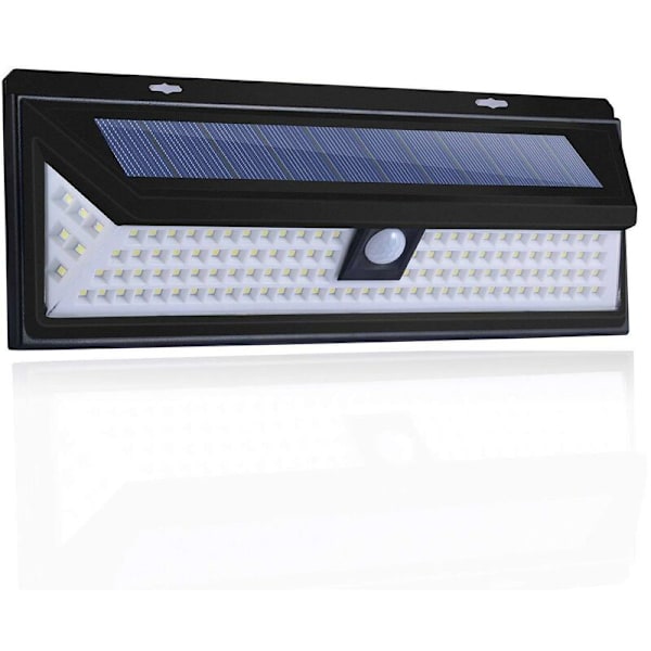 LED solcellslampa för vägg utomhus med sensor, (118 LED solcellslampa (tre funktioner)), lampor, miljöskydd