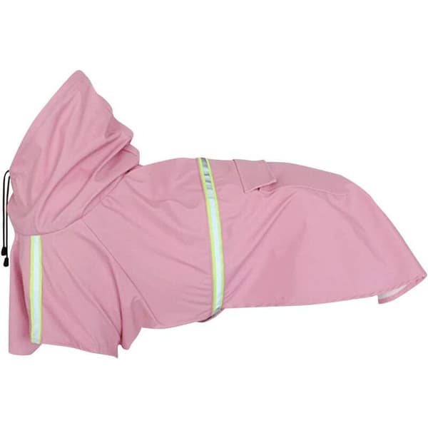 Kæledyrsponcho Reflekterende regnfrakke til kæledyr (Pink 3XL)