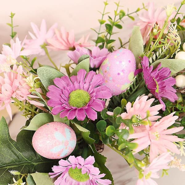 Påskdag Ägg Blomma Krans Barn Påskgåva Heminredning