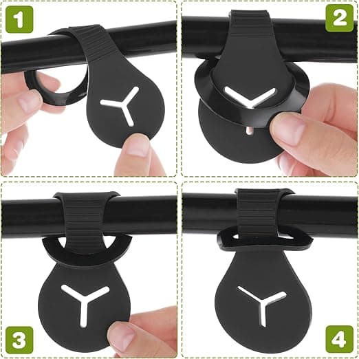 4 sorte hundelortposeholdere, hundelortpose handsfree klips,