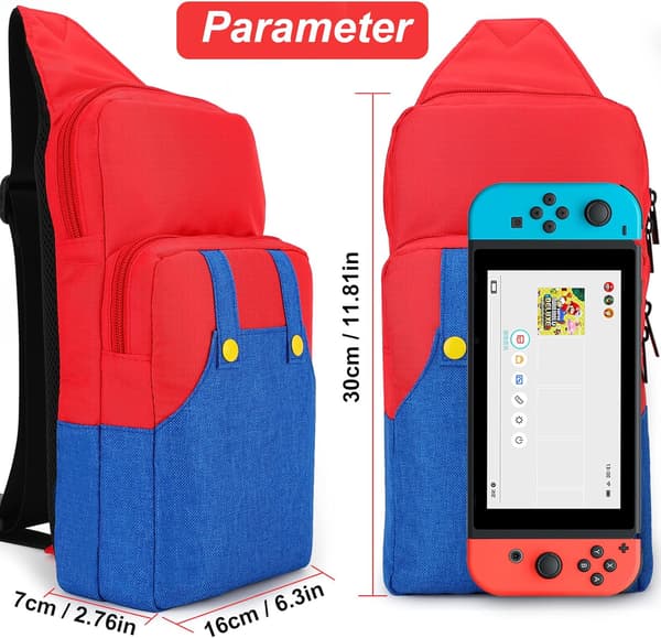 Sød rejsetaske til Nintendo Switch/Lite/OLED bærbar opbevaring