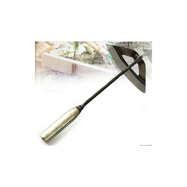 Stålhacka 30*16cm ogräs- och grönsaksskyffel trädgårdsarbete specialverktyg för ogräsrensning Lämplig för trädgårdsodling