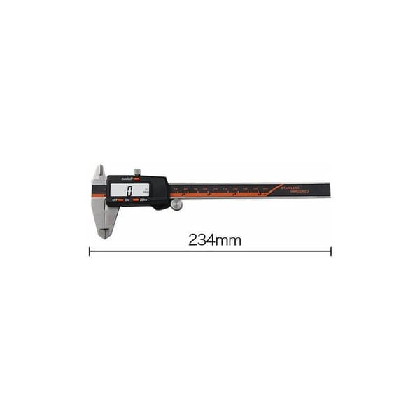 Digital caliper i rustfritt stål, LCD digital stålkaliper for verksted