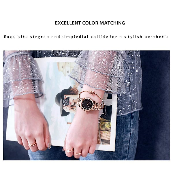 Dameur Mode Casual Japansk Quartz Ur Dame Business Vandtæt Rustfrit Stål Ur