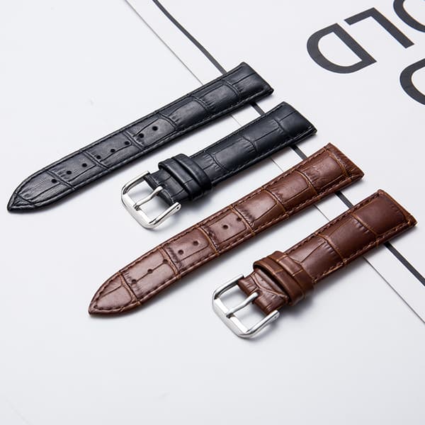 2-pack Läderarmband - Alligatornarvs kalvläder