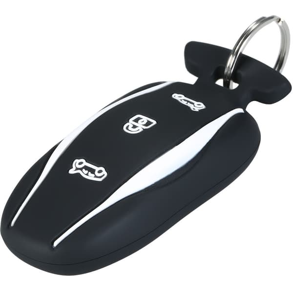 Tesla All-Inclusive Auto Silikonenøglecover (Sort Model 3/S/Y Universal)