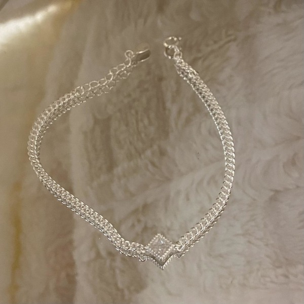 Armband Pärlor Silver Modesmycken Ac5205
