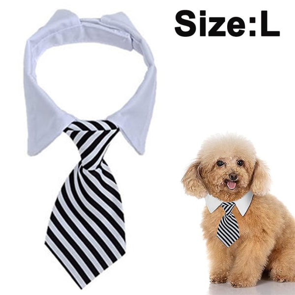 Pet Tie Hund Tie Justerbar kostym Hundhalsband för små hundar Katter