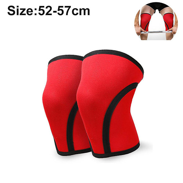 Knäskydd för tyngdlyftning, knäböj, gym och andra sporter B-Red XL
