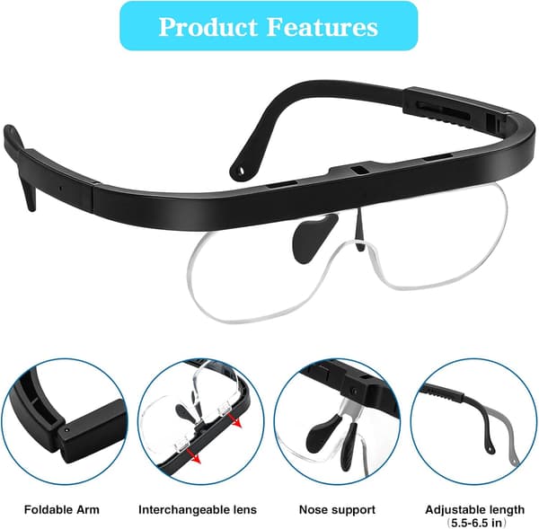 Suurennuslasit, lukulasit, handsfree-suurennuslasi