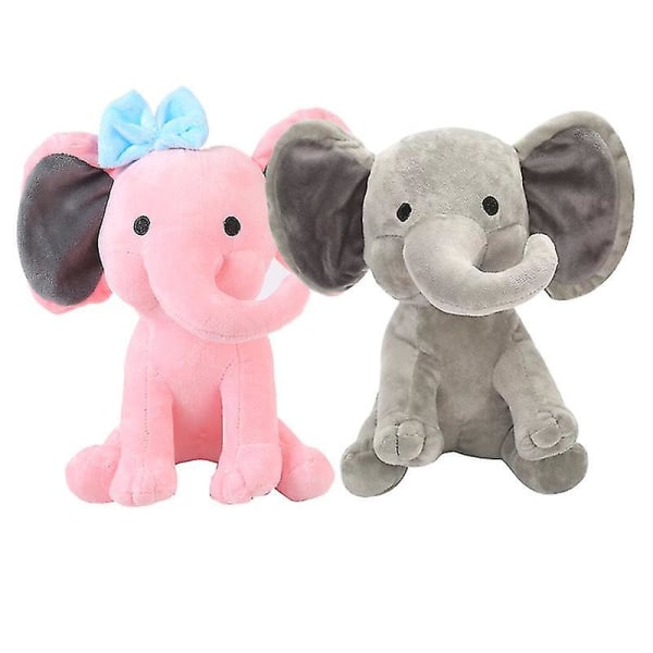 Elefant Plyschdjur Leksak Barnpresent 23cm Christmas grey