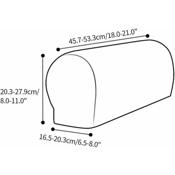 Soffa Armstödsöverdrag Mjuka Fåtöljöverdrag Halksäkra Armstödsöverdrag Elastiska Soffaöverdrag Skydd - Mörkgrå
