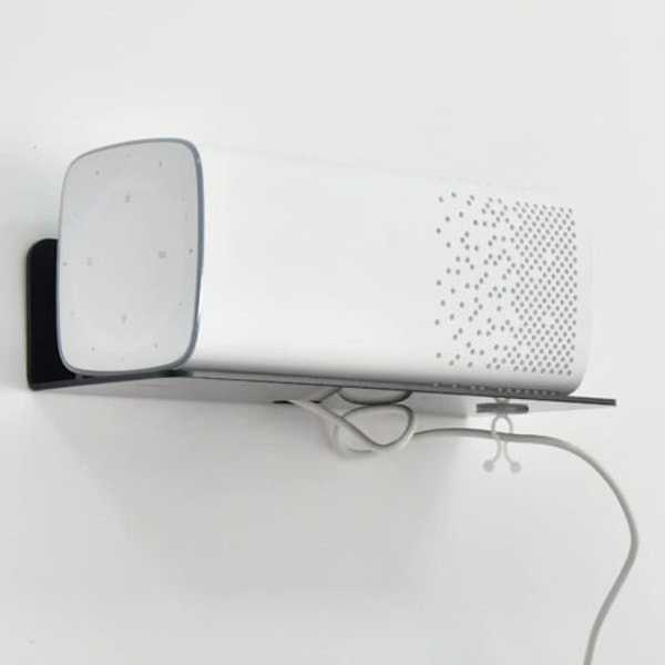 2st akryl flytande väggmonterad monitor med kabelklämma, pasta, ingen borrning krävs
