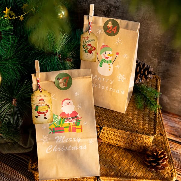 100 kpl Joulu Kraft Paper Lahja Tagit Ripustus Tagit Joulu