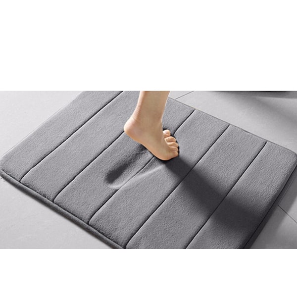 Korall sametti lattiamatto, liukumaton imukykyinen lattiamatto (Vihreä, 60*90)