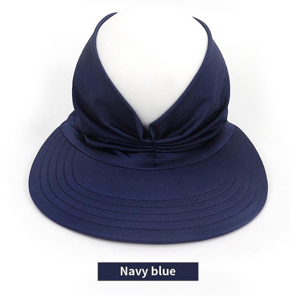 Solhatte Unisex Sommerhat Udendørs Uv-beskyttelse Skygge Kasket Strand Visor Tom Top Caps Sammenfoldelig$kvinder Sport Sol Visor Hatte,tom Top Baseball Sol