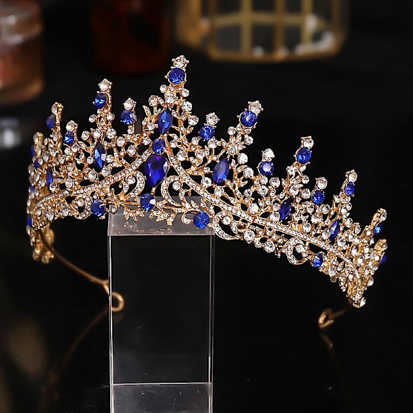 Krone Tiara Hårbånd Kvinders Rhinestone Bryllup Pageant Hårstyling Kroner Prom Hårtilbehør