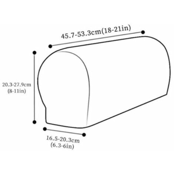 Slipcovers til lænestole Sofa Armbetræk Stretch Armlæn Betræk Par Battqx møbelbeskyttere