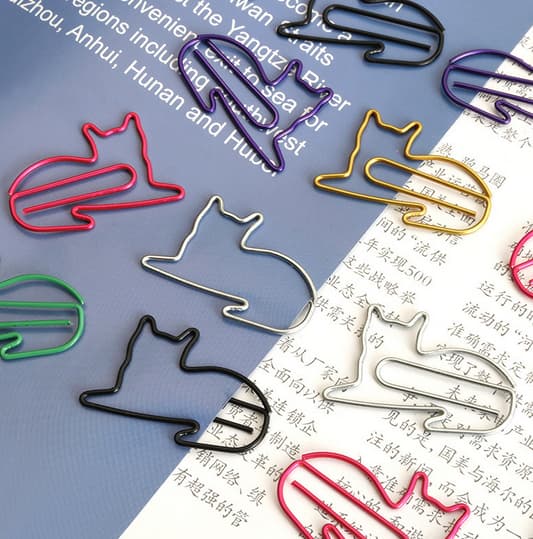 kreativ papirclips (katteblikæske (60 stk.)),