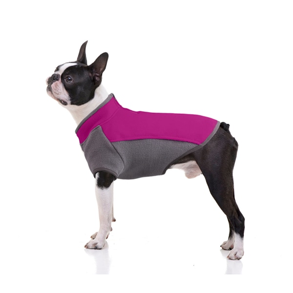 Husdjurskläder, hundkläder, tjock värme, stretchtröja (lila, M)