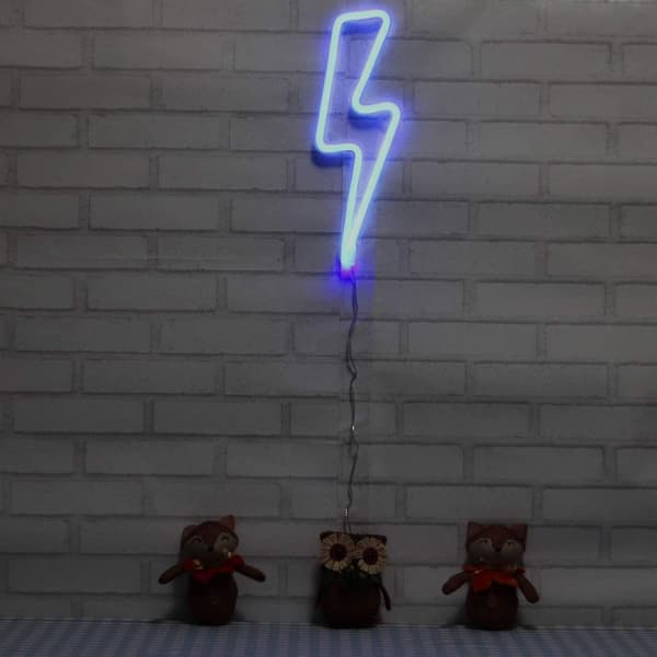 LED-lys i lynformet neonlys (blått lys),
