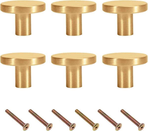 6 stk skuffehåndtak, servantgrep og knotter (30*20mm)