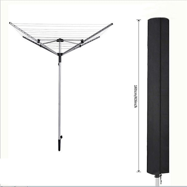 210d Oxford Klud Udendørs Parasol Tørrestativ Dæksel Udendørs Tøjstativ Beskyttelsesdæksel, 30 * 30 * 168cm