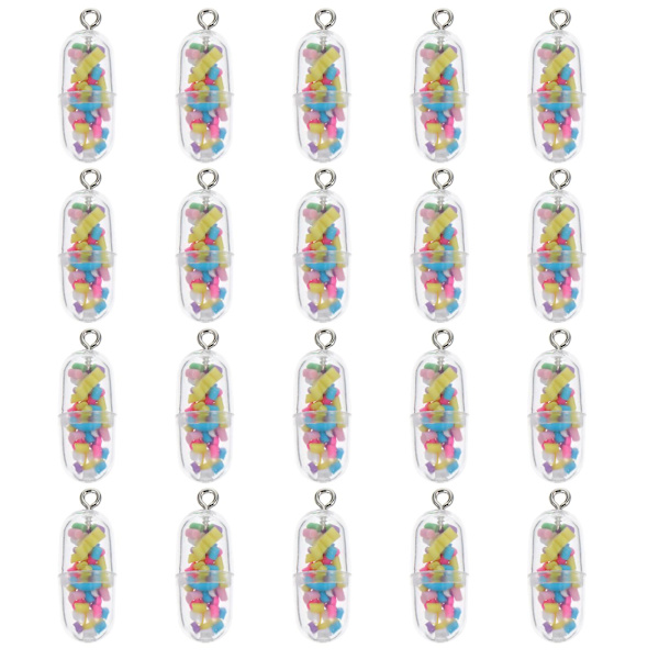 20 st Telefonfodral Charm Söt Nyckelring Berlocker DIY Smycken Tillbehör