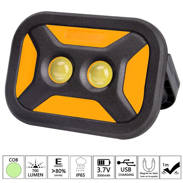 1 Styk Udendørs Mobil Solcelle Bærbar Lampe COB Arbejdslys LED