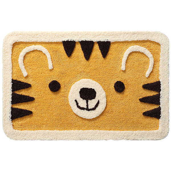 Haha tiger badeværelse absorberende skridsikker måtte 50*80cm,